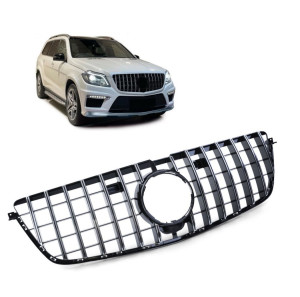 Grill | geschikt voor Mercedes-Benz | GL-klasse 2012-2015 5d suv | X166 | PANAMERICANA AMG-Look | zwart/chroom | 01