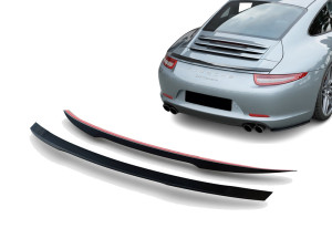 Achterspoiler | geschikt voor Porsche | 911 Cabriolet 12-16 2d cab. / 911 Coupé 11-16 2d cou. | Carrera | type 991 | glanzend zwart | 01