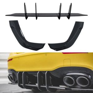Diffuser Splitter | Mercedes-Benz | A-klasse 18- 4d sed. V177 | AMG-Line | A35 / A45 look | 01