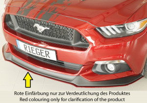 Spoilerzwaard | Ford | Mustang  6 Coupé / Convertible 2014-2018 | abs | ongespoten | Rieger Tuning