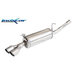 100% RVS Sportuitlaat passend voor Fiat Barchetta 1.8 1995-2003 2x70mm Racing
