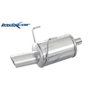 100% RVS Sportuitlaat passend voor Fiat 500 1.2 69pk Facelift 2013- 1x90x70mm