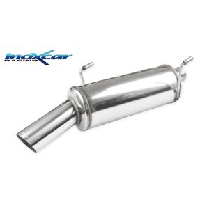 100% RVS Sportuitlaat passend voor Peugeot 206 CC 1.6 (109pk) 2000- 90mm Racing