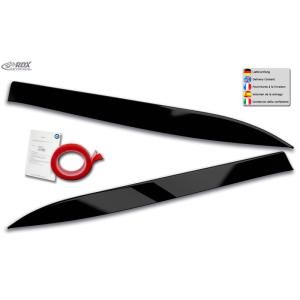 Koplampspoilers passend voor Mercedes A-Klasse (W176) 2012-2019 (ABS Glanzend Zwart)