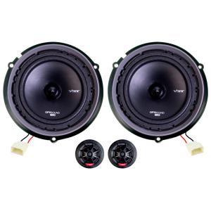 Vibe Optisound Luidspreker Upgrade-set passend voor Ford Fiësta MK7/MK8 & Ka/Ka+ - 6.5'' luidsprekers (voorzijde)