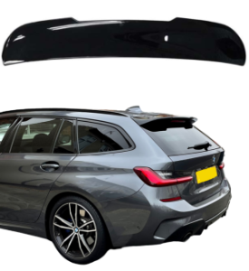 Achterspoiler | BMW | 3-Series | G21 2019+ 5d. station | M-Pakket | Glanzend zwart