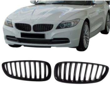 Grillen set | Nieren | geschikt voor BMW Z4 | E89 | 2009+| Glanzend zwart