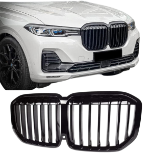 Grillen set | Nieren | geschikt voor BMW X7 | G07 SUV xDrive 30d, 40i, 50i, M50i | 2019-2021 | Glanzend zwart