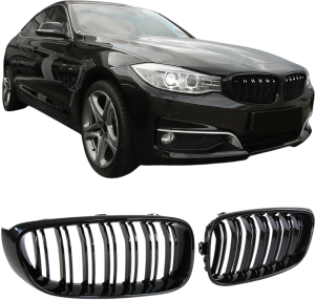 Grillen set | Nieren M3 Look | BMW 3-serie GT | F34 (ook LCI) | Glanzend zwart