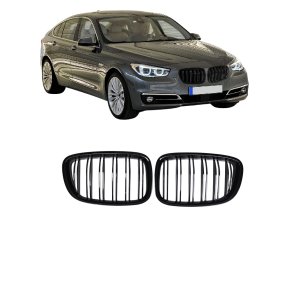 Grillen set | Nieren | geschikt voor BMW 5-series | F07 Gran Turismo 2009-2017 | Glanzend zwart diamond