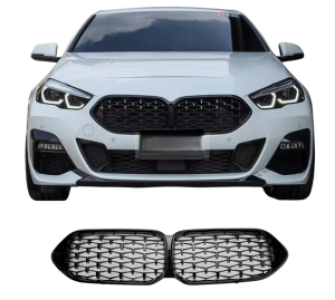 Grillen set | Nieren | geschikt voor BMW 2-serie F44 4-Deurs | 2020+ | Glanzend zwart Diamond