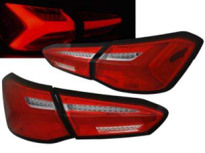 Achterlichten | geschikt voor Ford | Focus 18-21 5d hat. | LED | Dymamic Turn Signal | LED BAR | rood en wit