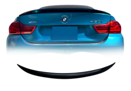 Achterspoiler | geschikt voor BMW | 4-serie Coupé 13- 2d cou. F32 | M-Performance | glanzend zwart