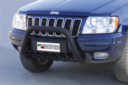 Pushbar | geschikt voor Jeep | Grand Cherokee 01-03 5d suv. / Grand Cherokee 03-05 5d suv. / Grand Cherokee 99-01 5d suv. | RVS zwart Super Bar