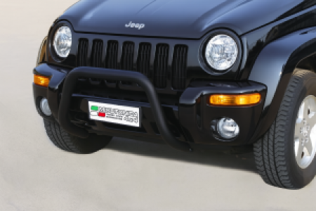 Pushbar | geschikt voor Jeep | Cherokee 01-05 5d suv. / Cherokee 05-08 5d suv. | RVS zwart Super Bar