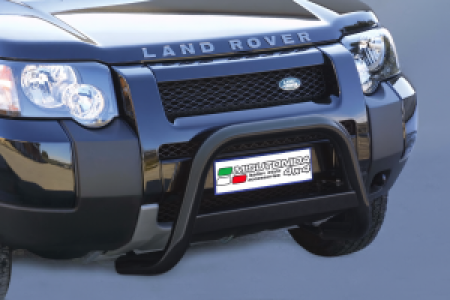 Pushbar | geschikt voor Land Rover | Freelander Hardback 03-07 3d suv. / Freelander Station Wagon 03-07 5d suv. | zwart Medium Bar RVS