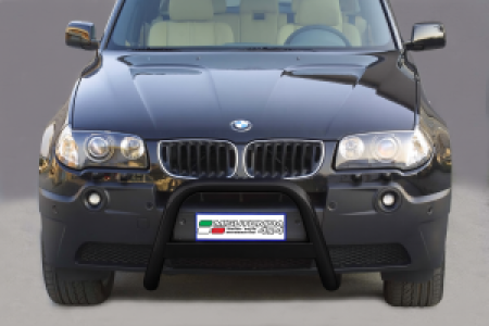 Pushbar | geschikt voor BMW | X3 04-06 5d suv. E83 | RVS zwart Medium Bar
