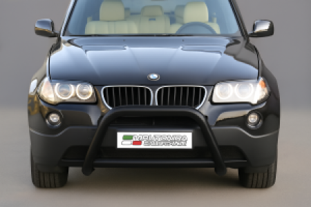 Pushbar | geschikt voor BMW | X3 04-06 5d suv. E83 | RVS zwart Super Bar