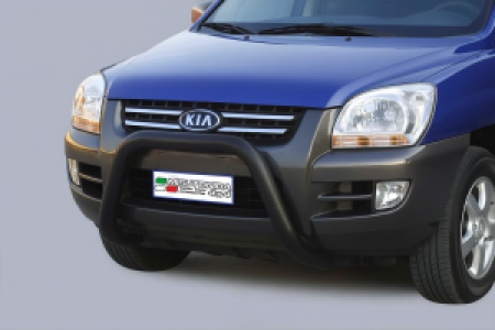 Pushbar | Kia | Sportage 04-07 5d suv. / Sportage 07-08 5d suv. | RVS zwart Super Bar CE-keur