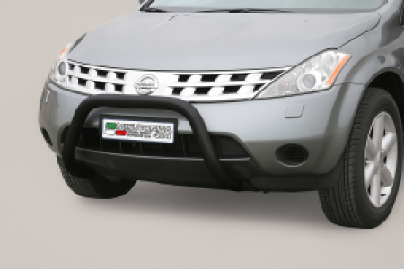 Pushbar | geschikt voor Nissan | Murano 05-08 5d suv. | zwart Super Bar RVS