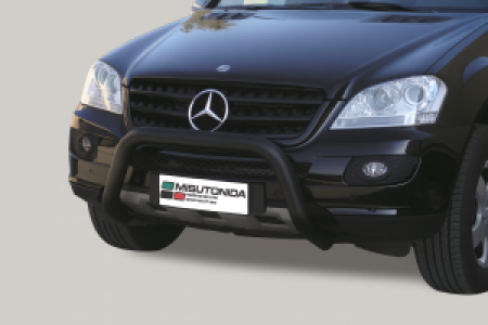 Pushbar | geschikt voor Mercedes-Benz | M-klasse 05-08 5d suv. W164 / M-klasse 08-11 5d suv. W164 | RVS zwart Super Bar