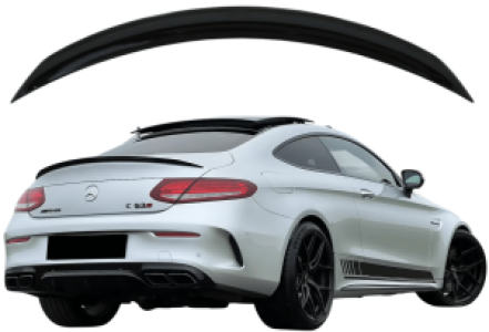 Achterspoiler | geschikt voor Mercedes-Benz | C-klasse Coupé | C205 | 2015+ | C63 AMG look | glanzend zwart