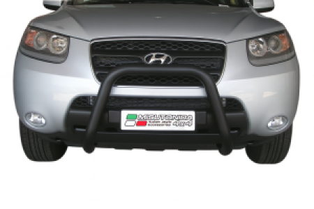Pushbar | geschikt voor Hyundai | Santa Fe 06-10 5d suv. | RVS zwart Medium Bar CE-keur