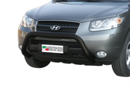 Pushbar | geschikt voor Hyundai | Santa Fe 06-10 5d suv. | RVS zwart Super Bar CE-keur
