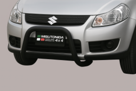 Pushbar | geschikt voor Suzuki | SX4 06-10 5d suv. | zwart Medium Bar RVS