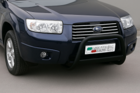 Pushbar | geschikt voor Subaru | Forester 05-08 5d suv. | zwart Medium Bar RVS