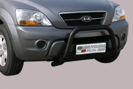 Pushbar | geschikt voor Kia | Sorento 06-09 5d suv. | RVS zwart Medium Bar CE-keur