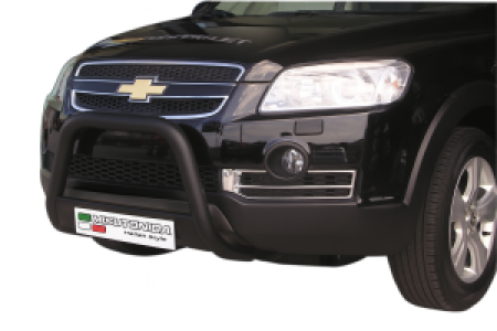 Pushbar | geschikt voor Chevrolet | Captiva 06-11 5d suv. | RVS zwart Medium Bar CE-keur