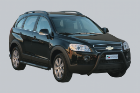 Pushbar | geschikt voor Chevrolet | Captiva 06-11 5d suv. | RVS zwart Super Bar CE-keur