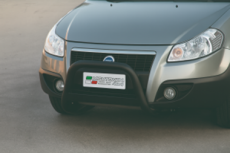 Pushbar | Fiat | Sedici 07-09 5d suv. | RVS zwart Medium Bar