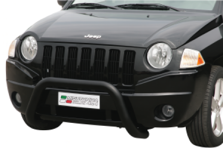 Pushbar | geschikt voor Jeep | Compass 06-11 5d suv. | RVS zwart Super Bar