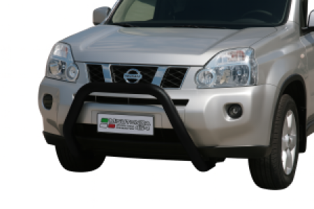 Pushbar | geschikt voor Nissan | X-Trail 07-10 5d suv. | zwart Super Bar RVS CE-keur