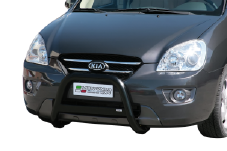 Pushbar | Kia | Carens 06-11 5d mpv. | RVS zwart Medium Bar