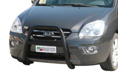 Pushbar | Kia | Carens 06-11 5d mpv. | RVS zwart High Medium Bar