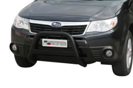 Pushbar | geschikt voor Subaru | Forester 08-11 5d suv. / Forester 11-13 5d suv. | zwart Medium Bar RVS
