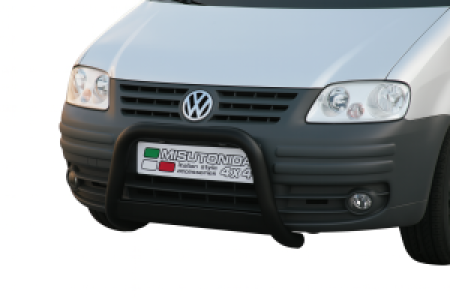 Pushbar | geschikt voor Volkswagen | Caddy Combi 04-10 4d mpv. | zwart Medium Bar RVS CE-keur
