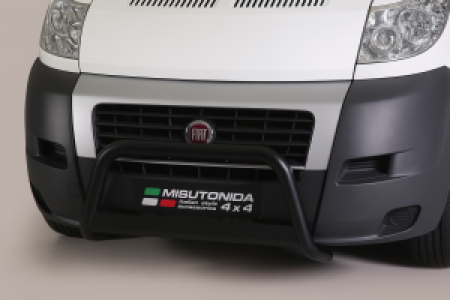 Pushbar | Fiat | Ducato Combinato 12-14 4d bus. | RVS zwart Medium Bar CE-keur