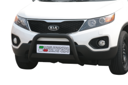 Pushbar | geschikt voor Kia | Sorento 09-12 5d suv. | RVS zwart Medium Bar CE-keur