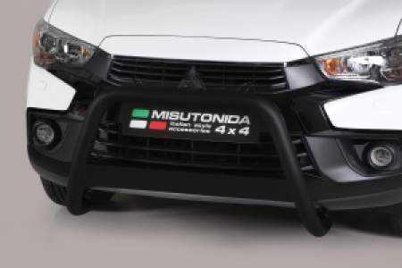 Pushbar | Mitsubishi | ASX 10-12 5d suv. / ASX 12-16 5d suv. / ASX 16-18 5d suv. / ASX 18- 5d suv. | zwart Medium Bar RVS CE-keur
