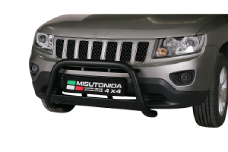 Pushbar | geschikt voor Jeep | Compass 11-13 5d suv. / Compass 13-16 5d suv. | RVS zwart Medium Bar CE-keur