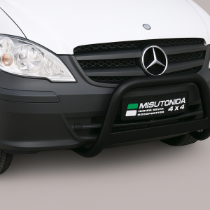 Pushbar | geschikt voor Mercedes-Benz | Sprinter Combi 07-12 4d bus. | zwart Medium Bar RVS CE-keur