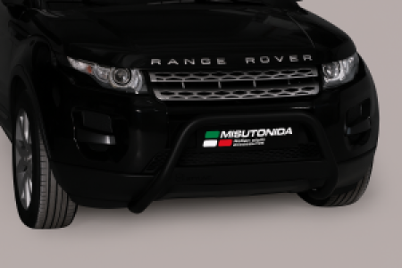 Pushbar | Land Rover | Range Rover Evoque 11-13 5d suv. / Range Rover Evoque 13- 5d suv. | RVS zwart Medium Bar Pure & Prestige uitvoering | Pre-facelift CE-keur