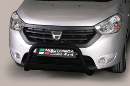 Pushbar | geschikt voor Dacia | Dokker 13- 5d mpv. | RVS zwart Medium Bar CE-keur