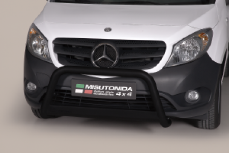Pushbar | geschikt voor Mercedes-Benz | Citan 12-20 4d bes. | RVS zwart Medium Bar CE-keur