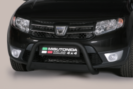 Pushbar | geschikt voor Dacia | Sandero 12-16 5d hat. / Sandero 16- 5d hat. | Stepway | RVS zwart Medium Bar CE-keur