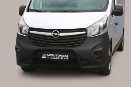 Pushbar | Opel | Vivaro Combi 14-18 4d bus. | zwart Medium Bar RVS CE-keur